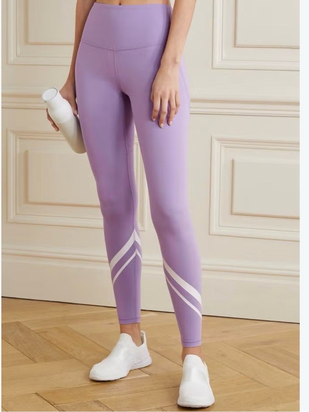 NEW! Tory Sport High Rise Compression Melange Side Pocket Chevron Leggings